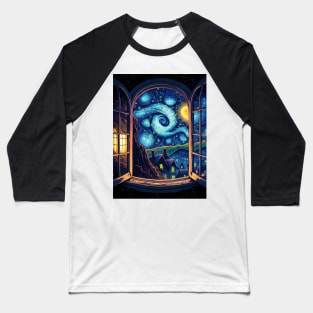 The starry night Baseball T-Shirt